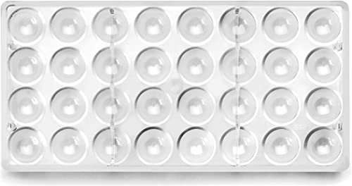 Ibili 799403 Pflanztopf Conico Backform Praline halbrund Polycarbonat klar 30 x 14 x 2 cm, Weiß von IBILI