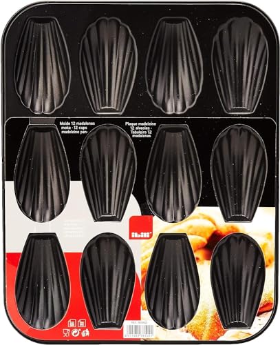 Ibili 820502 – Backform Muffins 12 Eiswürfel Moka Schwarz - 25,9 x 20,9 x 1,4 cm von IBILI