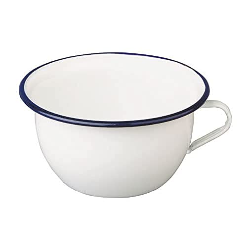 Ibili Nachttopf Blanca 2,7 l aus emailliertem Stahl in weiß/blau, 22 x 22 x 11 cm Ibili Nachttopf Blanca 2,7 l aus emailliertem Stahl in weiß/blau, 22 x 22 x 11 cm von IBILI