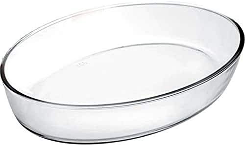 IBILI Fuente HORNO OVAL KRISTALL 40X27X6,50 cm, Stainless Steel, transparent, 40 x 27 x 6.5 cm von IBILI