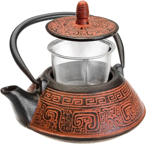 IBILI - Teekocher aus gehärtetem Eisen India, 0,8 Liter, innen emailliert, geeignet für Induktionsherde von IBILI