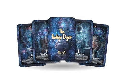 The Indigo Dyer Tarot - 22 Major Arcana - A unique spiritual journey - Immersing in the ancient art and craft of indigo dyeing. von Ibiza