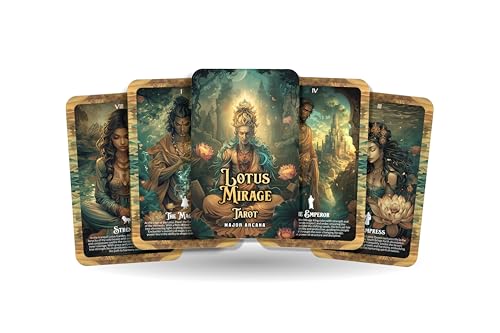 The Lotus Mirage Tarot - 22 Major Arcana - A unique spiritual journey - Unveiling truth and beauty through the mystical lotus bloom. von Ibiza