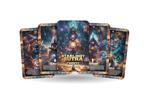 The Starlight Sutra Tarot - 22 Major Arcana - A unique spiritual journey - Weaving cosmic truths under the tapestry of the night sky. von Ibiza