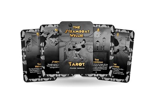 The Steamboat Willie Tarot - Major Arcana - Mickie and Minnie Tarot Deck - Fortune Telling - Divination tools - Illustrated Cards von Ibiza