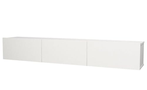 Ibonto Lowboard Hängendes TV Board mit Stauraum – Design Sideboard für Wohnzimmer (Weiß) von Ibonto