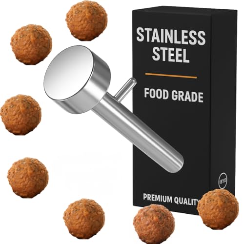 Ibyx Falafel Schaufel, Edelstahl Professionelle Falafel Maker Scoop, Lebensmittelecht und nicht klebend, Medium Ibyx Falafel Schaufel, Edelstahl Professionelle Falafel Maker Scoop, Lebensmittelecht und nicht klebend, Medium von Ibyx