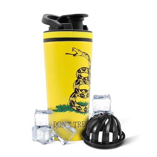 IS ICESHAKER Ice Shaker Protein-Shaker-Flasche, Edelstahl-Wasserflasche & Protein-Shaker, wiederverwendbare und isolierte Shaker-Flasche, bekannt aus Haifischtank, Don't Tread On Me IS ICESHAKER Ice Shaker Protein-Shaker-Flasche, Edelstahl-Wasserflasche & Protein-Shaker, wiederverwendbare und isolierte Shaker-Flasche, bekannt aus Haifischtank, Don't Tread On Me von Ice Shaker