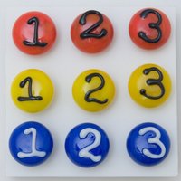 Designer Push-Pins, Gemischter Satz | 9, Murano Glas von IcedMoments