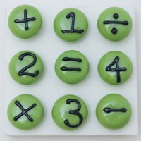 Designer Push-Pins, Grüne Mathematik Satz | 9, Murano Glas von IcedMoments
