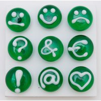 Designer Push-Pins, Transparent Grün Satz | 9, Murano Glas Designer Push-Pins, Transparent Grün Satz | 9, Murano Glas von IcedMoments