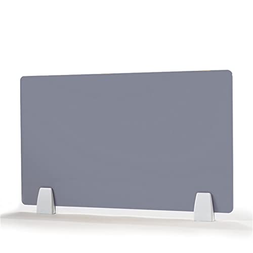 Icegrey Acryl Schutzschild, Büro Trennwand Datenschutz Panel Schreibtischteiler mit 2 Klemmen Bildschirm Büro Schule Zubehör für Studenten, Grau, 30x50cm von Icegrey