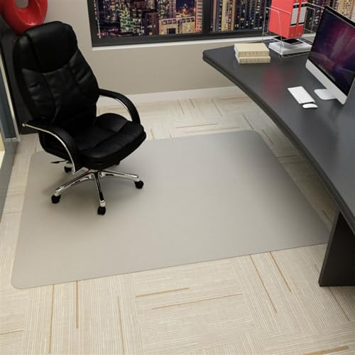 Icegrey Bürostuhl Matte Rechteckige Drehstuhlmatte rutschfeste Bodenschutzmatte für Stühle Polsterung Schreibtisch Beige 90x120cm von Icegrey