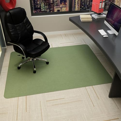 Icegrey Bürostuhl Matte Rechteckige Drehstuhlmatte rutschfeste Bodenschutzmatte für Stühle Polsterung Schreibtisch Grün 100x120cm von Icegrey