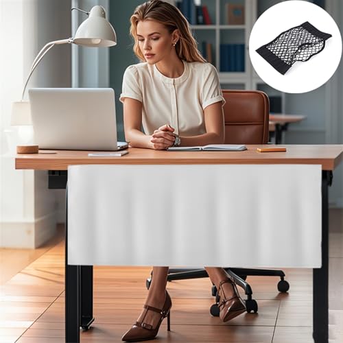 Icegrey Sichtschutz für unter den Schreibtisch mit Kabelmanagement Netz, Schreibtisch Rock, Selbstklebender Sichtschutz Vorhang für das Büro und Zuhause, Dunkelgrün, 200x38cm Icegrey Sichtschutz für unter den Schreibtisch mit Kabelmanagement Netz, Schreibtisch Rock, Selbstklebender Sichtschutz Vorhang für das Büro und Zuhause, Dunkelgrün, 200x38cm von Icegrey