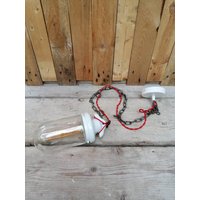 Coole Deckenlampe, Glaskolbenlampe Im Stil Des Bauhaus von IchFindsGut