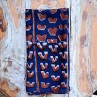 Rot-Blaue Servietten Aus Baumwolle, 100% Bedruckt Und Handgefärbt/Tischwäsche - Vera von Ichcha