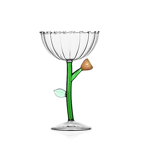 BOTANICA Champagnerschale Blume Bernstein - Ø 11 cm von Ichendorf Milano