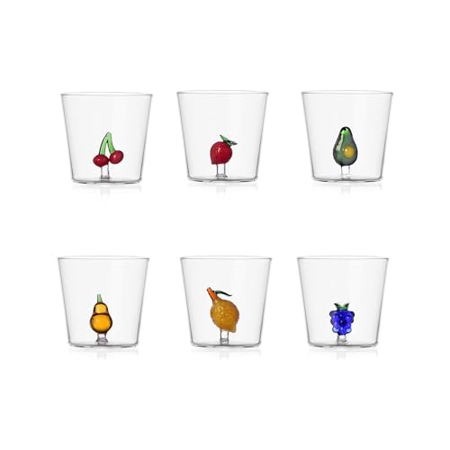 Ichendorf Fruits & Flowers Tumbler Set 6 verschiedene Motive von Ichendorf Milano