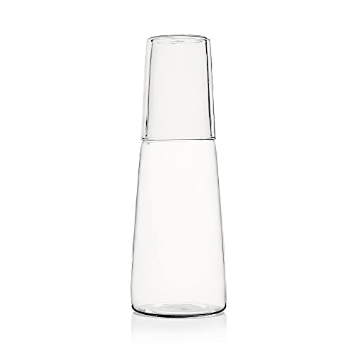 Ichendorf Milano 0.093598428 Wasserflaschen-Set + Klarglas, Glas von Ichendorf Milano