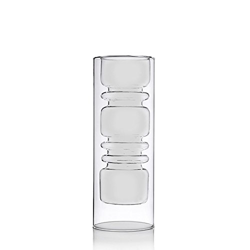 Ichendorf Milano Vase | Kollektion Rings | H30 x D11 cm | Borosilikatglas | handgefertigt von Ichendorf Milano