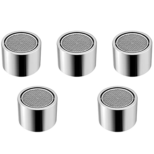 5 Stück Filter Wasserhahn 22 mm, Innengewinde-Belüfter, Ersatz-Becken-Wasserhahn-Düse mit Gummi, ideal zum Sparen von Wasserhähnen in Bad und Küche, M22 von Ichigo Ichie