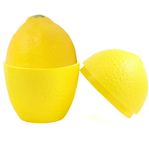 Ichigo Ichie Zitronenaufbewahrung, Aufbewahrungsbox für Zitronen, Zitronenbehälter, Aufbewahrung von Zitronen, ideal für die Aufbewahrung von Zitronen im Kühlschrank, Gelb von Ichigo Ichie
