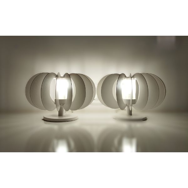 Paar Tischlampen Zucca von Marco Pagnoncelli, Icone Luce von Icone Luce