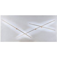 Icone Albatros LED Wandleuchte weiß / Messing satiniert von Icone