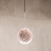 Icone Cristalglob S33 LED Pendelleuchte rosa / weiß von Icone