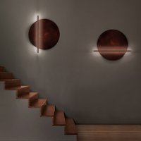 Icone Essenza 47 LED Wandleuchte Rost / Bronze gebürstet von Icone