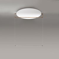 Icone Essenza 90 S  LED Pendelleuchte weiß / Bronze gebürstet von Icone
