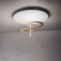 Icone Hula Hoop P2 LED Deckenleuchte weiß / Messing von Icone