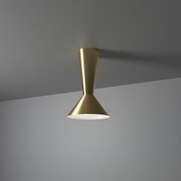 Icone Lama LED Deckenleuchte Messsing satiniert / weiß von Icone