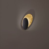 Icone Masai LED Wandleuchte Gold pulverbeschichtet / schwarz von Icone