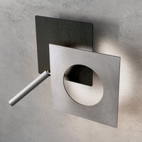 Icone Petra 21.L LED Wandleuchte Schiefer schwarz / Aluminium satiniert von Icone