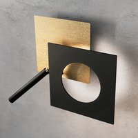 Icone Petra 21.L LED Wandleuchte Gold / schwarz von Icone