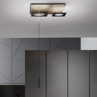 Icone Petra-S3 LED Pendelleuchte Ecrù / schwarz von Icone