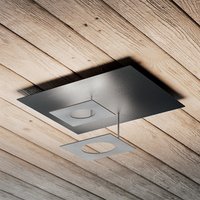 Icone Petra.2 LED Wand- / Deckenleuchte Schiefer schwarz / Aluminium satiniert von Icone