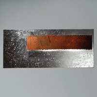 Icone Piastra RM LED Wandleuchte, 35 x 80 cm Blattsilber / Rost von Icone
