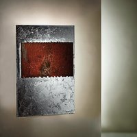 Icone Piastra RP LED Wandleuchte, 20 x 30 cm Blattsilber / Rost von Icone