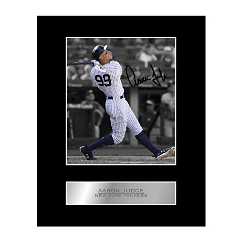 Aaron Judge signiertes Foto mit Passepartout, New York Yankees MLB Autogramm, Geschenk von Iconic pics