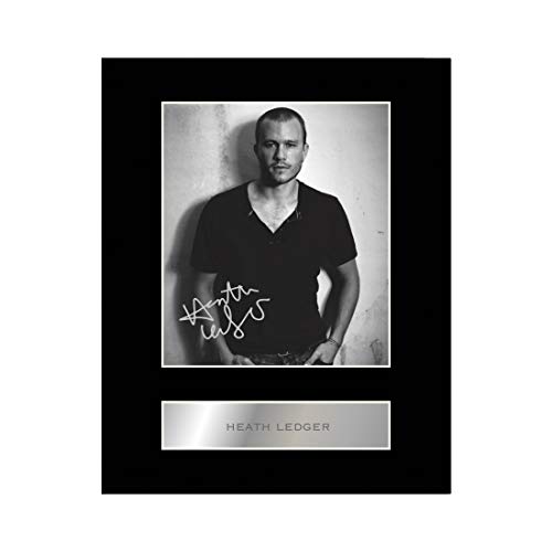 Heath Ledger #01 Autogramm-Fotodruck mit Passepartout, signiert, Geschenk von Iconic pics