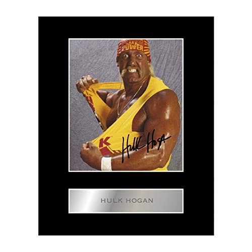 Hulk Hogan Signiert Foto Display WWE von Iconic pics