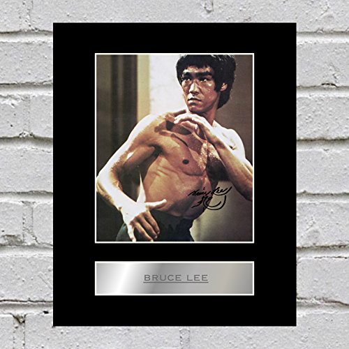 Iconic pics Fotodruck mit Passepartout, Motiv: Bruce Lee, signiert von Iconic pics