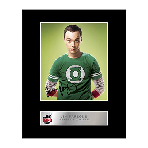 Fotodruck, Jim Parsons / Sheldon Cooper, aus The Big Bang Theory, handsigniert, mit Passepartout von Iconic pics