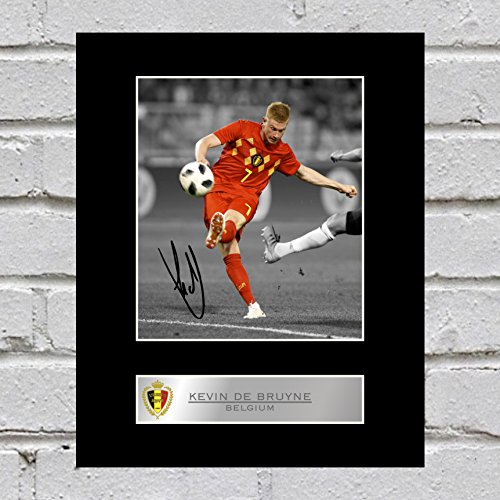 Kevin De Bruyne Signiert Foto Display Belgien von Iconic pics