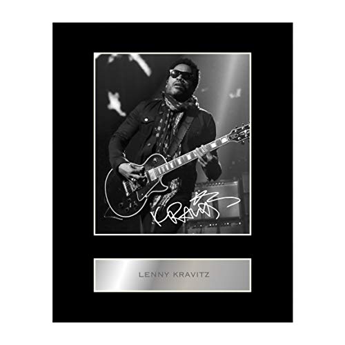 Lenny Kravitz Signiert Foto Display Performance von Iconic pics