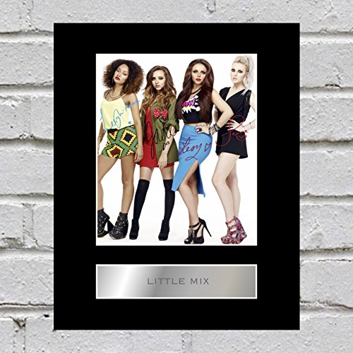 Little Mix SIGNED montiert Foto Display von Iconic pics