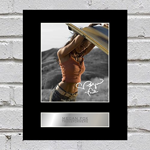 Iconic pics Signiertes Megan Fox Transformers Foto Display Wandbild Wohnzimmer von Iconic pics